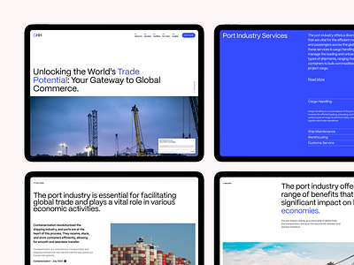 Port Industry app branding design graphic design typography ui ux