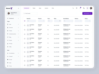 Customizable data table clean client list customer customer management dashboard data view design drop down filter hover input minimal overview product design saas search ui user interface ux web application