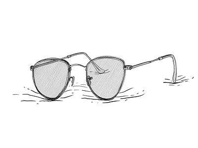 Digital Illustration. Sunglasses. Procreate applepencil digital drawing handdrawing illustration lineart procreate