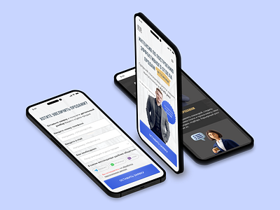 Business course website mobile version mobile ui ux