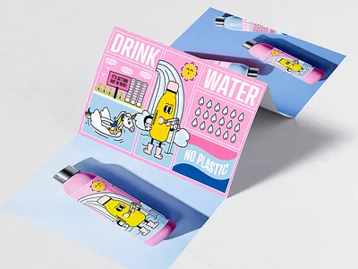 Eco Bottle eco bottle ecology fun illustration no plastic sustainable