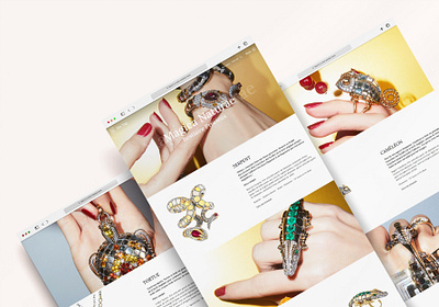 E-commerce - haute joaillerie branding ui web development webdesign