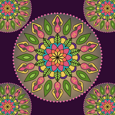 Beautiful Mandala Design. background design flower graphic design illustration mandala design mandalas pattern