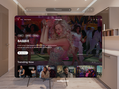 Apple Vision Pro - Filmopolis apple barbie design films ui vision vr web