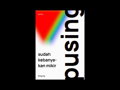 Blur Glitch RGB - Poster Design Layout Exploration [250723-BA] art art prints blur design effect graphic graphic design layout layout design poster poster design posters print design quote rgb sepulang kantor sepulang kantor project swiss design typography wall decor