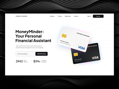 MoneyMinder adobe illustrator adobe photoshop design figma saas design saas landing page saas landing page design ui ui design uiux design ux design