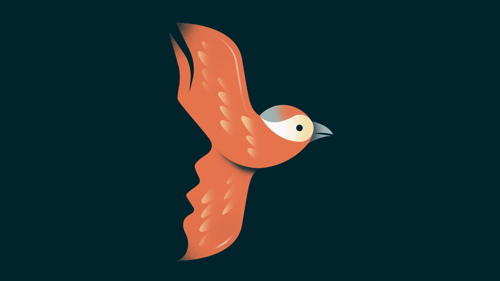 'Mastering Why' Illustration bird business flying goals illustration minimal reaching wind