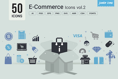 Glyph Commerce Vector Icons graphic design graphics readytouse ui vector