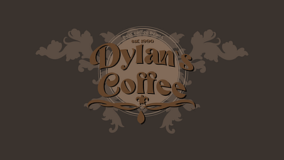 "Dylan`s Coffee" concept logo [every day logo challenge] day 6 branding dailylogochallenge design graphic design illustration logo typography vector