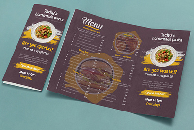 Food Menu Design branding brochure design design flyer graphic design menu card typography