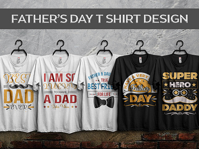 Father's Day T-shirt Design brochure design design flyer graphic design menu card t shirt design typography