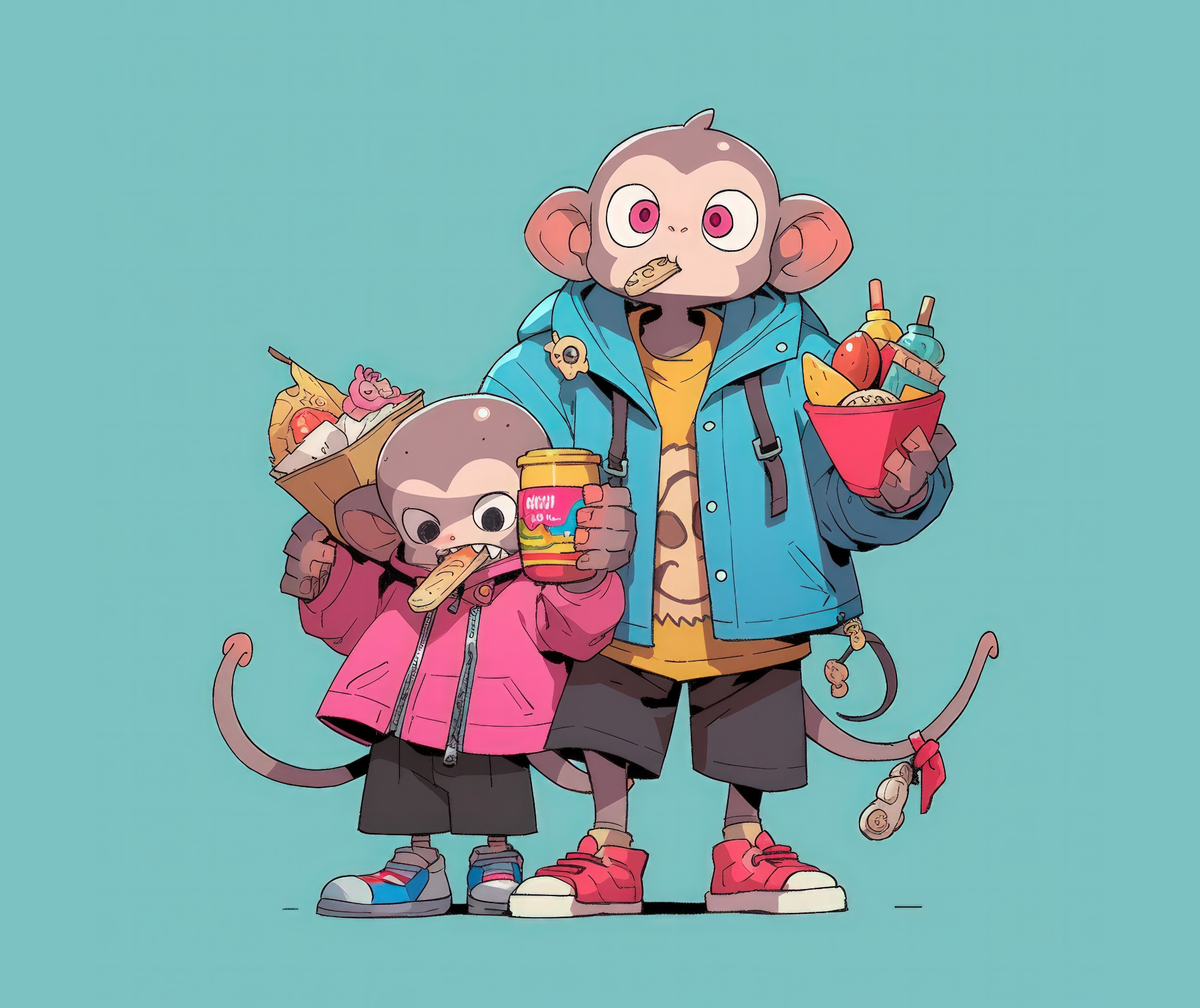 Funny Monkeys by Dog Sista on Dribbble