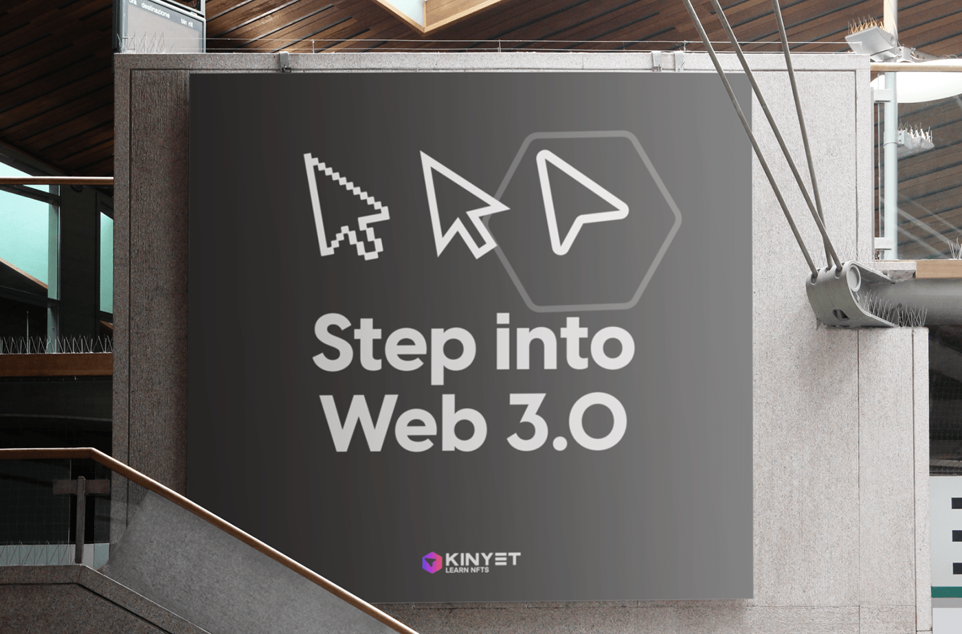 Kinyet | Logo and Brand Identity brand identity branding course creation design futurism futuristic gradient graphic design logo logo design minimal mockups motion graphics nft pastel pink sans serif ui web3 web3.0