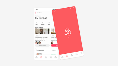 Air Bnb Wallet app branding concepts design features redesign ui ux