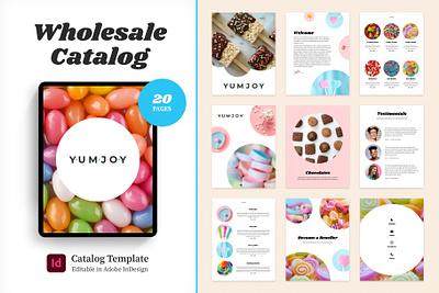 Nostalgia Wholesale Catalog Template branding brochure catalog indesign line sheet retail small business templates typography wholesale