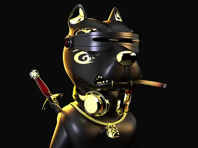 Dog 2077 3d 3danimation 3dart 3dcharacter 3dillustration 3dsculpting characterdesign charactermodeling nft nftart