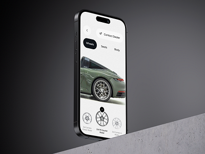 Porsche 911 Targa 4S Configurator App app auto automobile automotive car configurator design ios mobile porsche product design transport uxdesign vehicle vessel