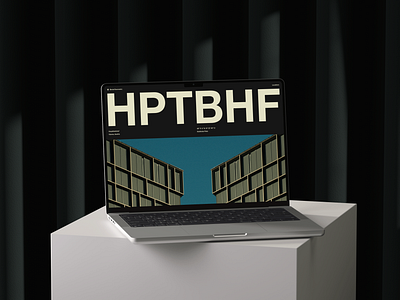 HPTBHF02 blue branding design graphic design green grid landing page layout minimalist mock photography portfolio ui web design