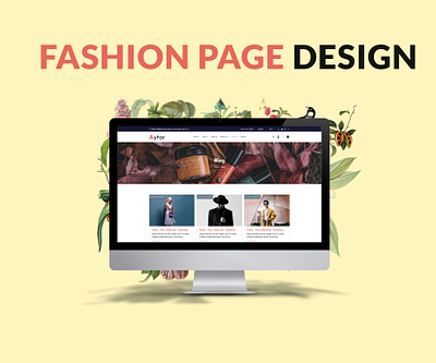 Fashion Landing Page Design app appdesign application branding design graphic design landing page ui uiux ux website design