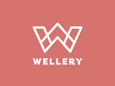 Wellery Logo branding fitness graphic design health identity design logo logo design sports sportswomen wellness woman women