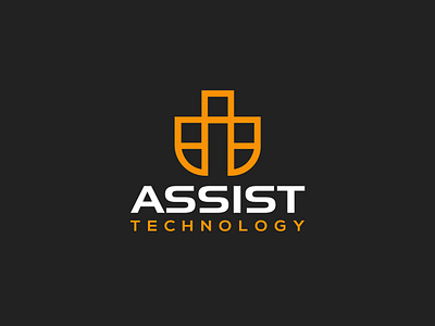 ASSIST TECHNOLOGY app logo brand identity design branding creative logo design flat logo design logo logo design minimalist logo software logo technology logo