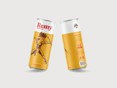 Remy - Can Design branding can candesign characterdesign design diseño gráfico drink graphic design graphicdesign illustration logo logotype mockup packaging