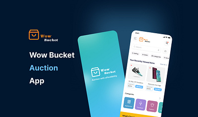 Wowbucket E-commerce Auction App Design app design auction app bid bidding figma ui ux