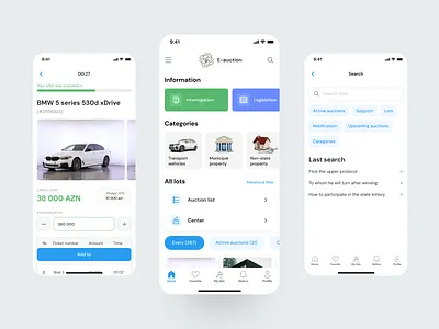 E-action mobile app 3d adaptiv animation app auction auction app branding graphic design logo mobile motion graphics responsive table ui ui design ux design uxui design