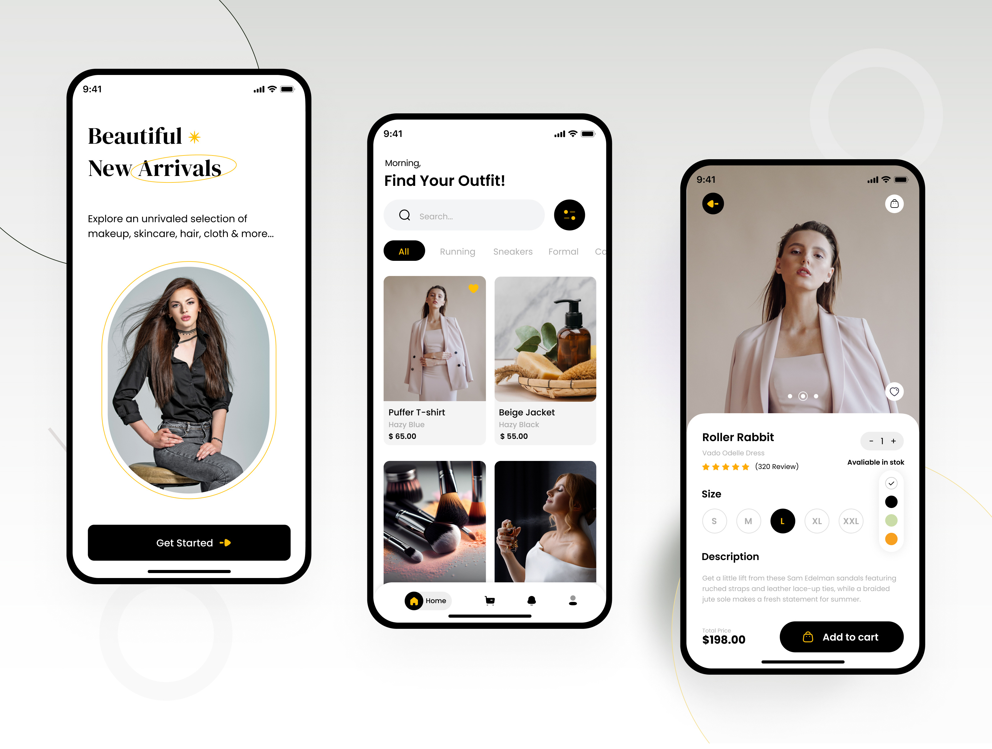 Fashion E-commerce App | UI & UX Design app app design design graphic design typography ui uiux design ux