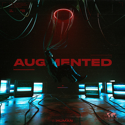 Song Cover Art for INHUMAN 3d design graphic design