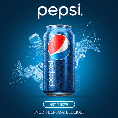 Pepsi Poster Design app branding design graphic design illustration logo typography ui ux vector
