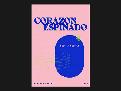 094 Corazon Espinado branding cartaz clean corazon espinado design graphic design graphic designer grid indesign layout mana minimalism modern music musica poster posters santana supernatural type