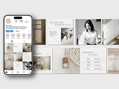 Social Media Posts │ CoHome Decor aesthetic brand branding clean decor design elegant graphic home identity inspiration instagram interior minimalism post social media swiss typography visual