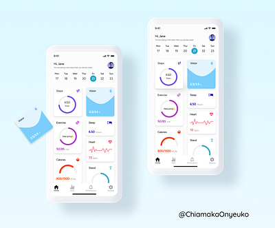 Daily UI. 25. Interactive infographic for a health app daily ui design fitness fitness app health interactive interactive infographic product design ui uiux