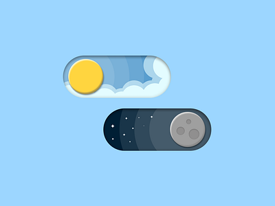 Daily UI Challenge | Day 15 | On/Off Switch | Toggle Button 100daysdailyuichallenge dailyui day day and night design figma night onoff switch switch toggle button