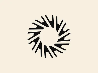 Sun Logo education logo minimalist pencils pinwheel rays spiral sun