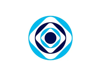 Circles Logo blue circle logo minimalist