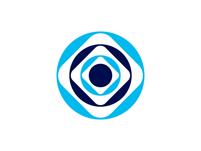 Circles Logo blue circle logo minimalist