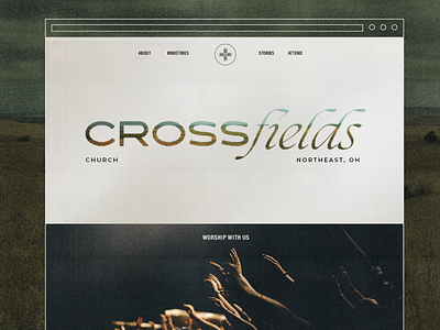 CrossFields Church Branding brand design branding branding agency church concept logo ohio typography ui web design