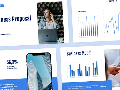 Medium Persian Blue Clean Presentation Business Proposal business business pitch business presentation client friendly design easy to use template lasting impression pitch deck professional impact time saving option unique presentation visual appeal