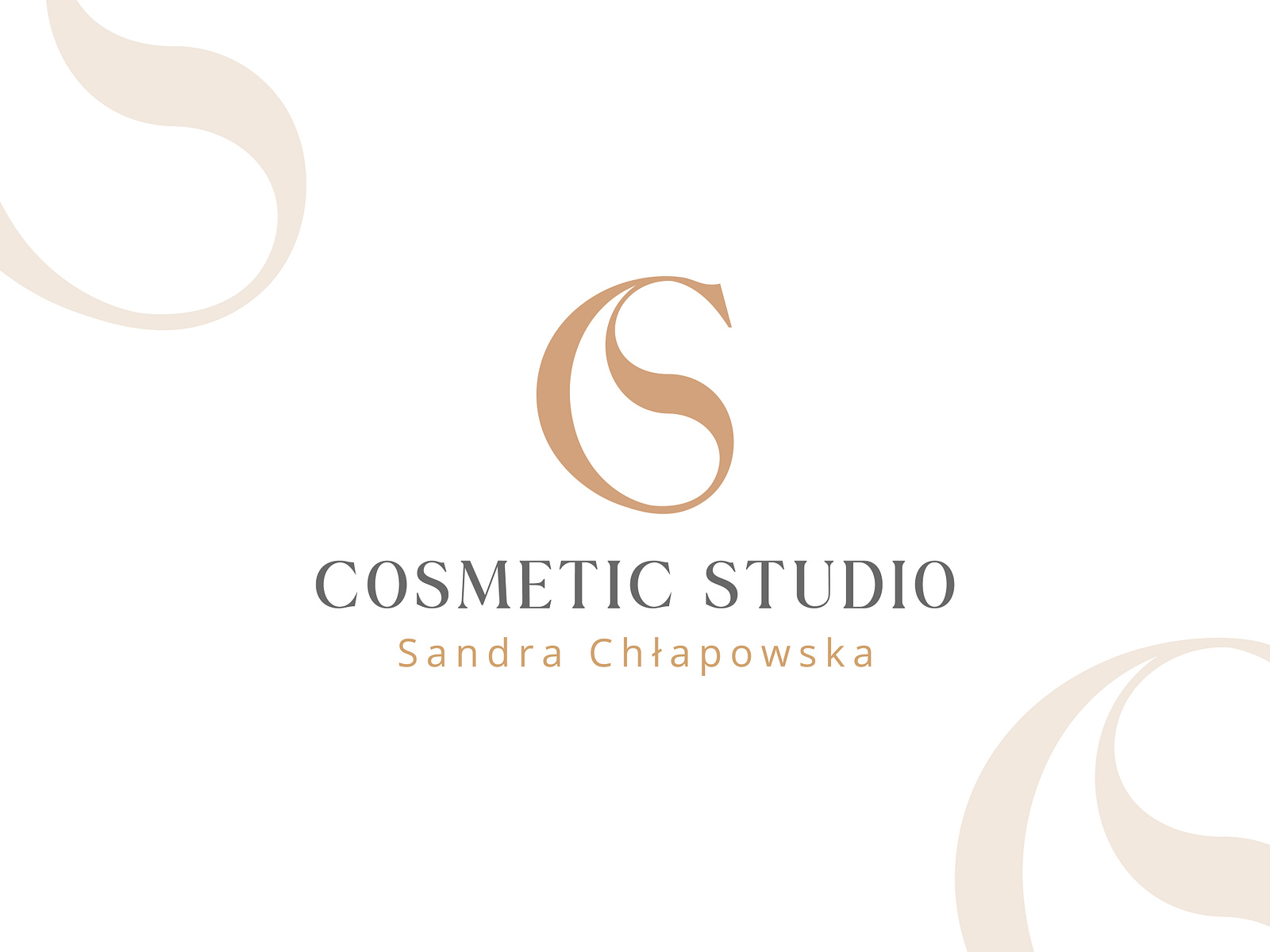 CS Cosmetic Studio - Logo Design 💄 by Jakub Dalaszyński on Dribbble