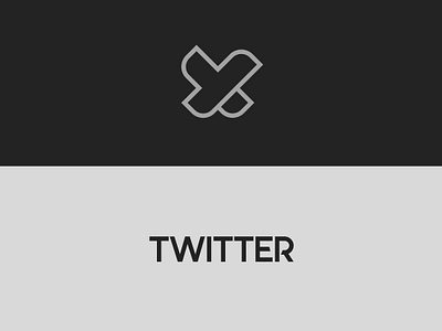 Twitter Logo Concept bird logo logobird logotwitter logox twitter twitterlogo xlogo