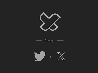 Twitter Logo Concept bird logo logobird logotwitter logotype logox twitter twitterlogo xlogo