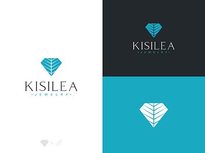 Kisilea Jewelry Logo diamond jewelry logo design palm tropical