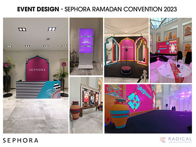 Event Design - SEPHORA Middle East art branding design dubai designer dubai freelance designer dubai work event design sephora sephora ramadan event sephpora middle east uae designer udara indunil udarts udarts dubai vector