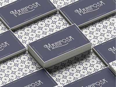 Mariposa Therapy Business Card Mockup - Option 2 art deco blue branding business cards figma lisbon mariposa neutrals portugal