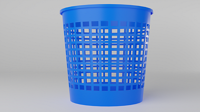 Plastic dustbin | Poubelle plastique | Blender 3d blender cycles dustbin eevee plastic plastique poubelle render rendu trash tuto tutorial