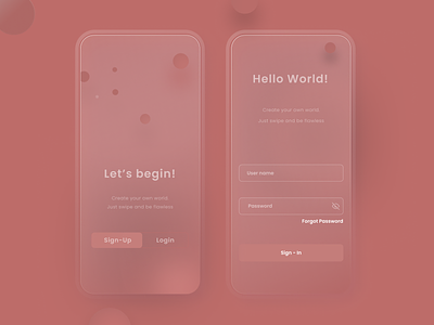 Login page UI mobile app ui uiux