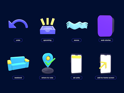 icons 3d 3d add to home screen. animation branding graphic design logo motion graphics ui