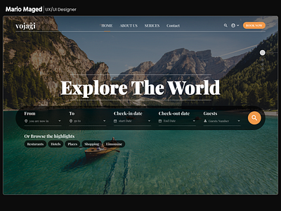 Travel Website booking website explore website figma fisual design landingpage travel travel agency travelwebsite ui uiux user interface web design websitw